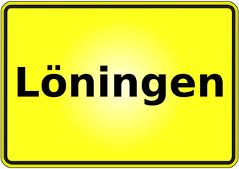 Stadteingangsschild Deutschland Stadt Löningen