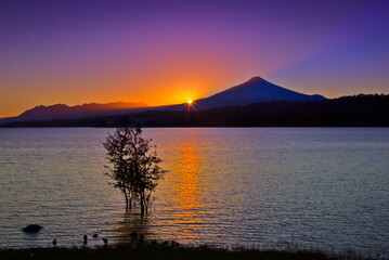 Obraz premium Chile Lake District sunrise 2019