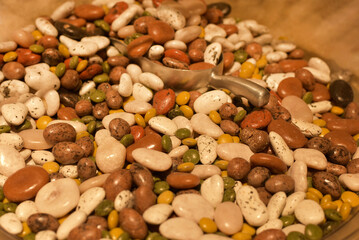 Multi-sweet candies in the store