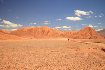The clay formations of the Labyrinth desert in the Puna of Argentina