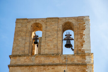 Bell tower of the Cathedral of Saint Gerlandof in Agrigento, Sicily