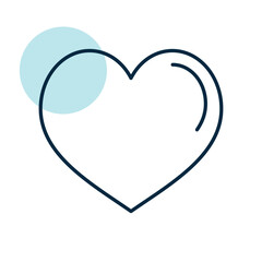 Heart vector icon. Love symbol Valentine Day