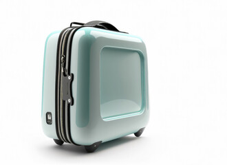 suitcase on a white background. Generative AI