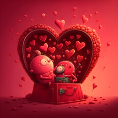 Love box - valentine's day theme