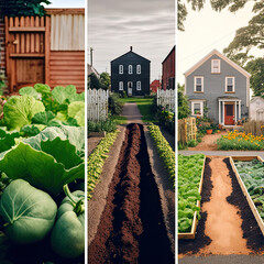 vegetable garden in the garden