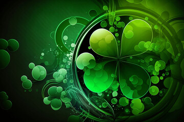 Abstract St Patrick's Day Background - Generative AI