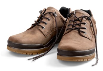 New big brown boots with laces