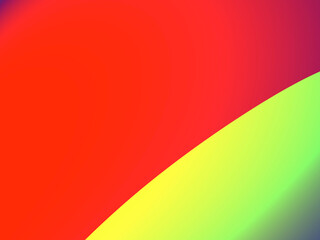 Abstract illustration, design , wallpaper, website, yellow sphere on red background