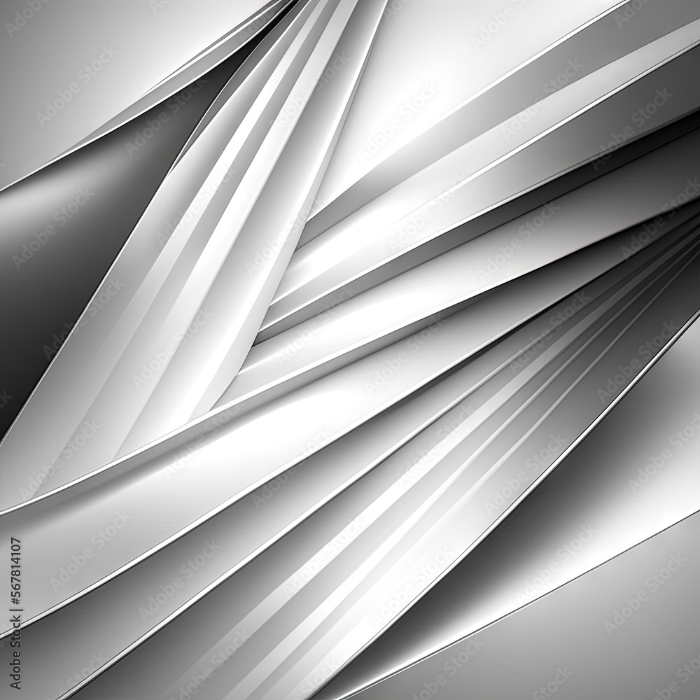 Canvas Prints  a black and white abstract background with a curved metal structure and a diagonal design in the middle of the image, with a black and white background.  generative ai