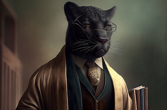 Panther Professor Picture Generative AI