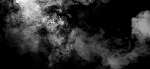 smoke abstract on black background 