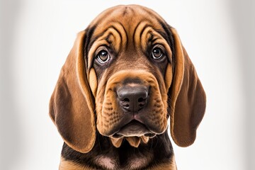 Bloodhound puppy - obrazy, fototapety, plakaty