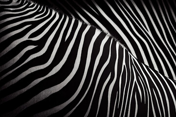 Fototapeta na wymiar Zebra stripes pattern, Generative AI