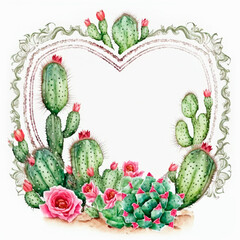 Cactus Watercolor Art