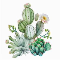 Cactus Watercolor Art