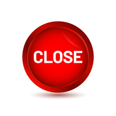 close glossy button