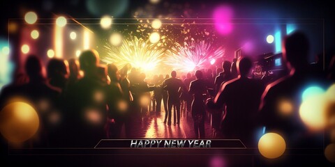 Festivitäten Konzert DJ Party Hintergrund Motiv mit Textfreiraum, ai generativ