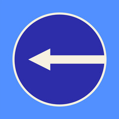 Icon moving on the left. Vector clipart