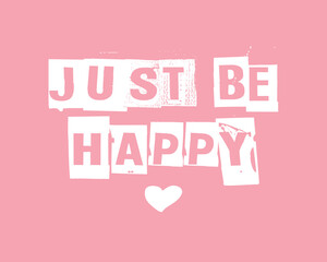 Decorative slogan, vector design for fashion, poster, card and sticker prints, tattoo design