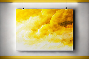 oarnge yellow water sea gradient background of watercolor clouds texture texture hd ultra definition