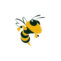 honey bee, logo designs, vector, icon, illustration, silhouette, line art, monogram, cartoon
