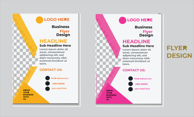 Obraz premium Flayer brochure design template.