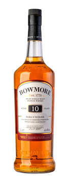 Whiskey bottle isolated