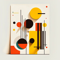 Bauhaus style poster - generative ai