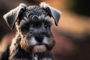 Miniature schnauzer puppy