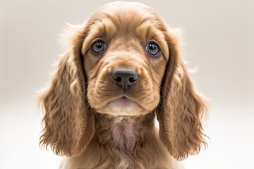 Cocker spaniel puppy portrait