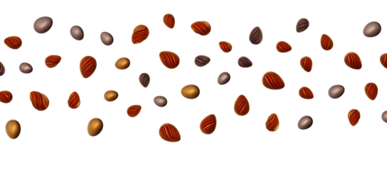 Pile of golden eggs. 3d render illustration.