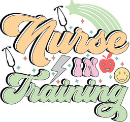Retro Nurse Svg Design