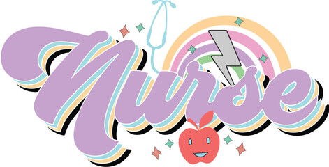 Retro Nurse Svg Design