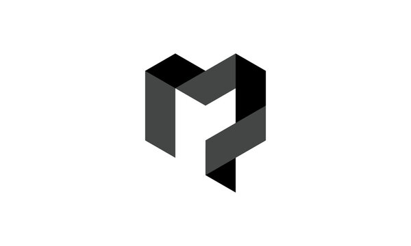Monochrome dynamic M and P logo