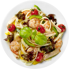 Tagliatelle with Shrimps and Tomatoes