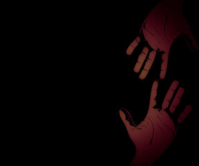 hand in the dark