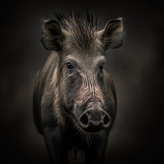 Common Warthog Portrait