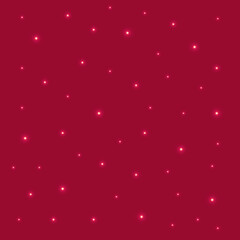Red Background with Stars, Vector Illustration