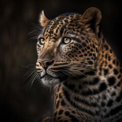 Naklejka na ściany i meble Leopard Portrait-Persian Leopard