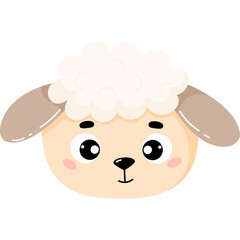 Muzzle cute sheep