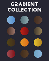 Set of bright gradients 2023. Vector illustration