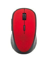 Wireless mouse for pc isolated on the white background