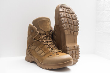 Tactical military boots for the army.
