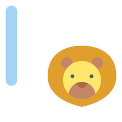l lowercase lion letter alphabet