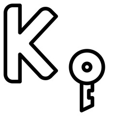 k capital letter alphabet kite