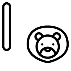 l lowercase lion letter alphabet