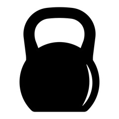 Kettlebell icon. Weight icon, training equipment flat vector icon for exercise apps and websites.