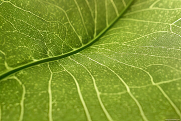 Obraz premium Green leaf texture - in detail