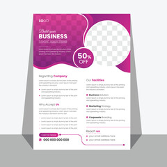 business flyer design layout template. Modern layout, annual report, poster, marketing, business proposal, promotion, advertise, publication, cover page