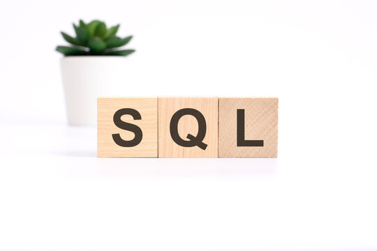 SQL - sales qualified lead - acronym on wooden cubes on white background. business concept